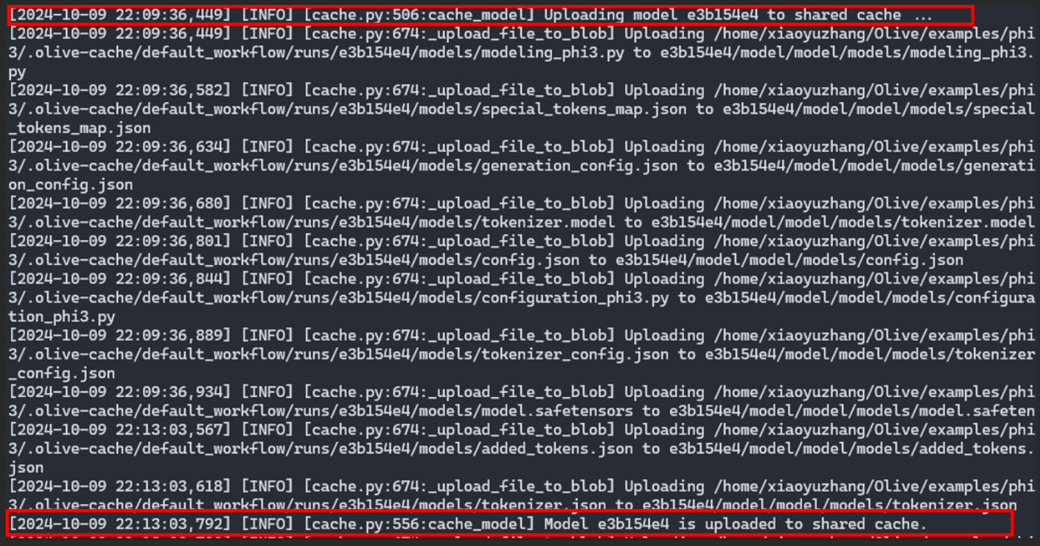 Hochladen eines quantisierten Modells in die Cloud